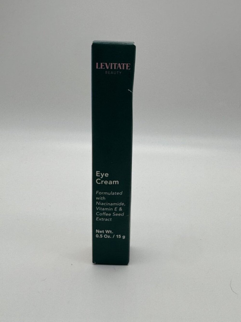 Levitate Beauty Eye Cream 0.5 oz Niacinamide Vitamin E Coffee Seed Cruelty-Free